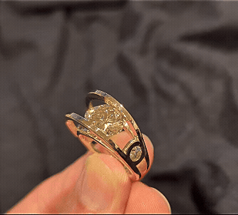 The Rule-Breaking Ring: An Engagement Ring that Dances On Your Hand