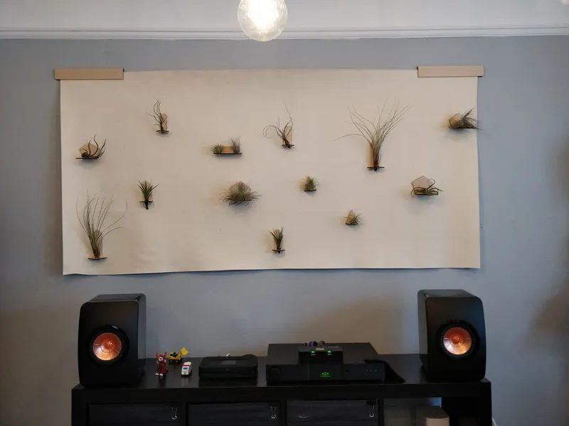 The completed project, process photos below