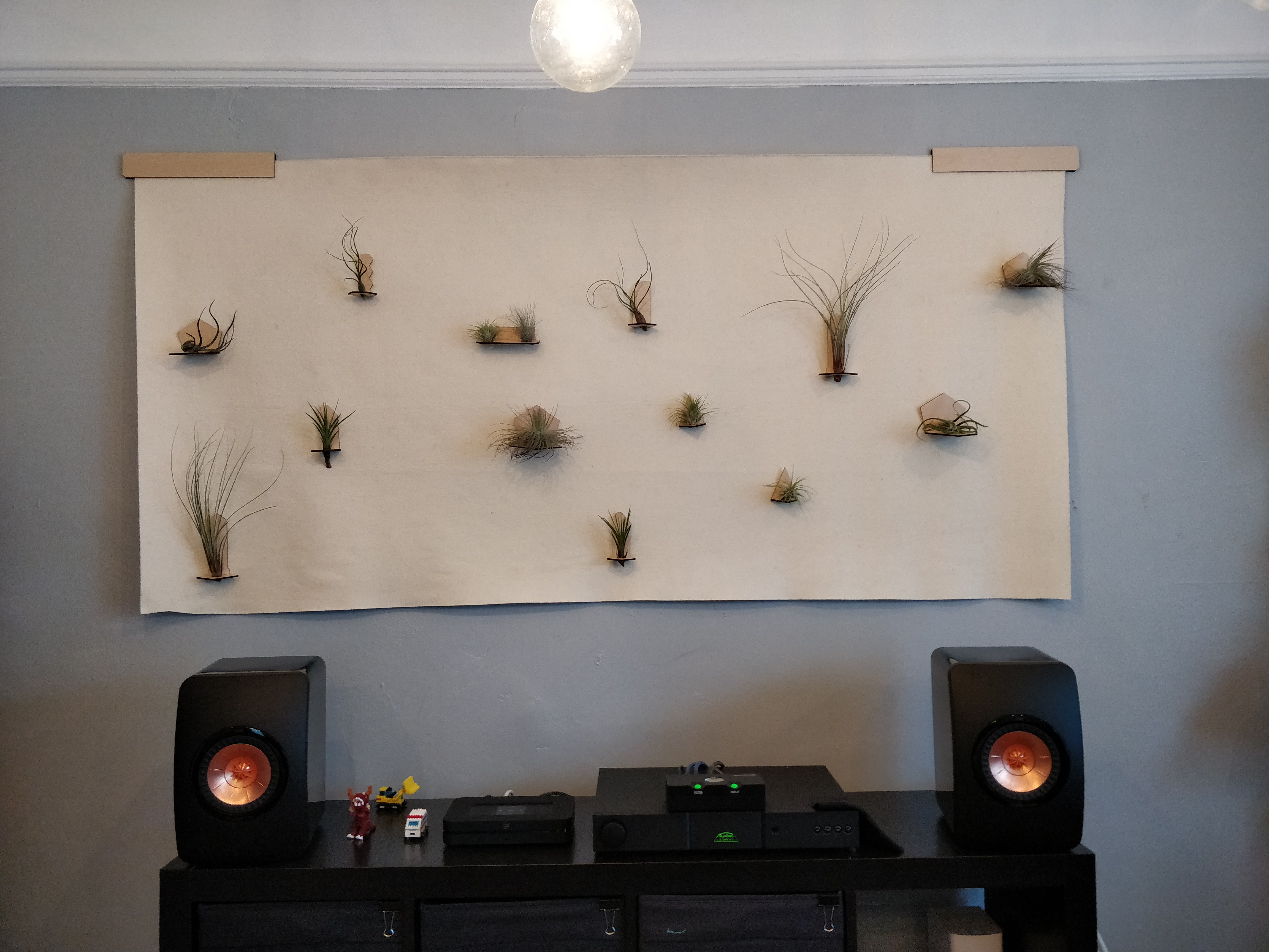 The completed project, process photos below