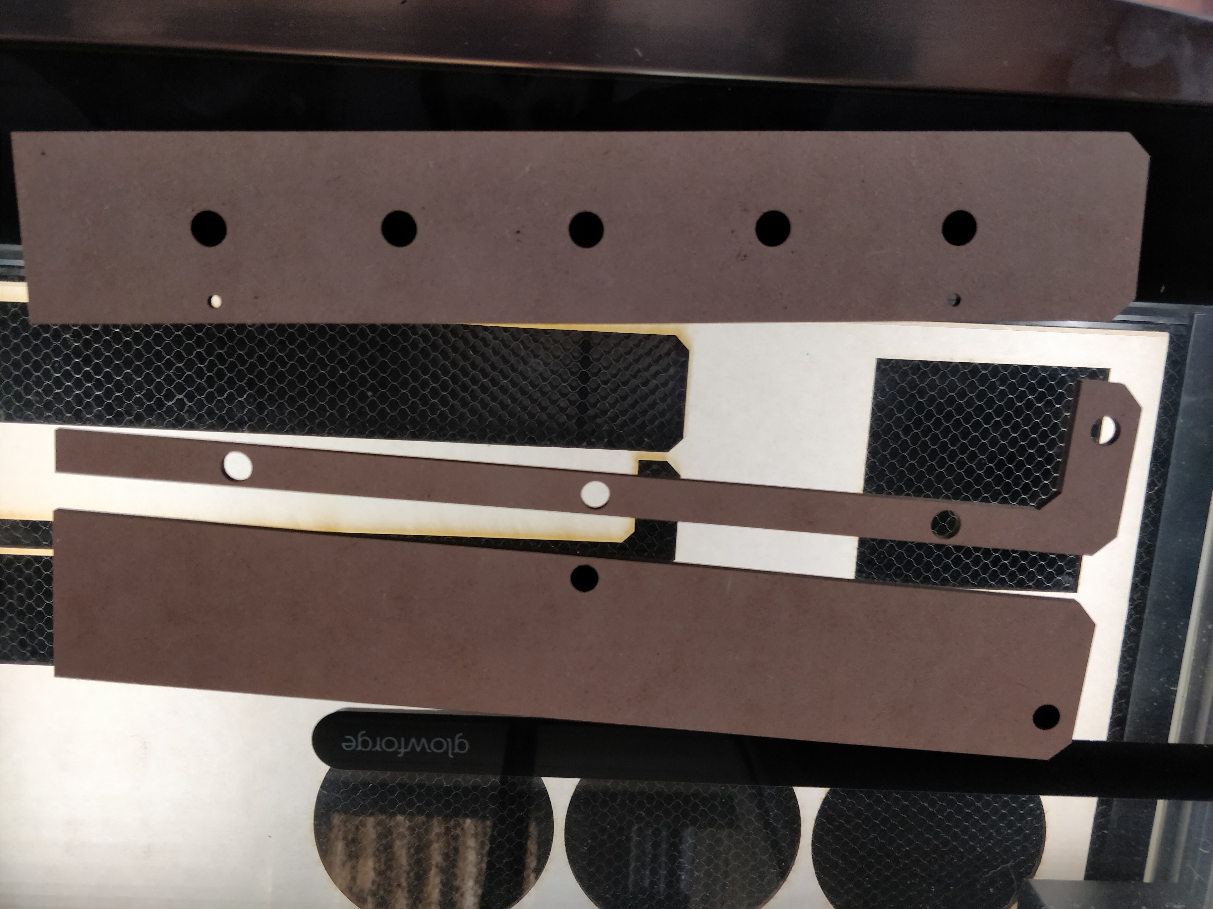 The three components of each bracket