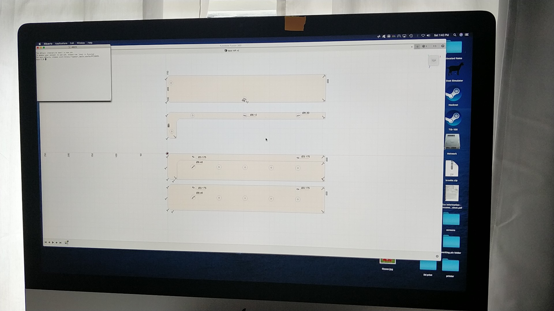Then drafting in fusion 360