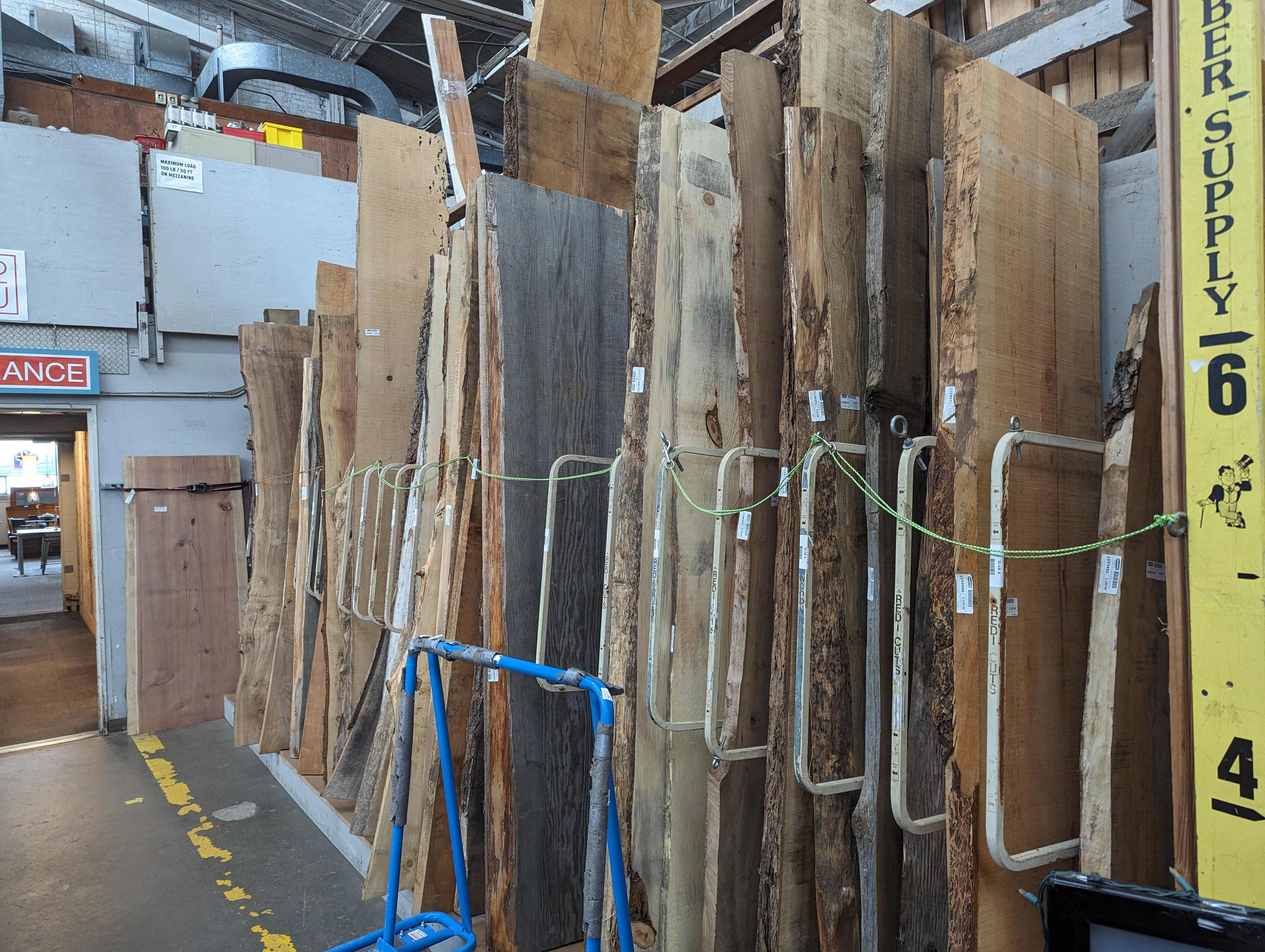 I rebuilt my standing desk by woodworking a live edge slab of English Elm into desk top.