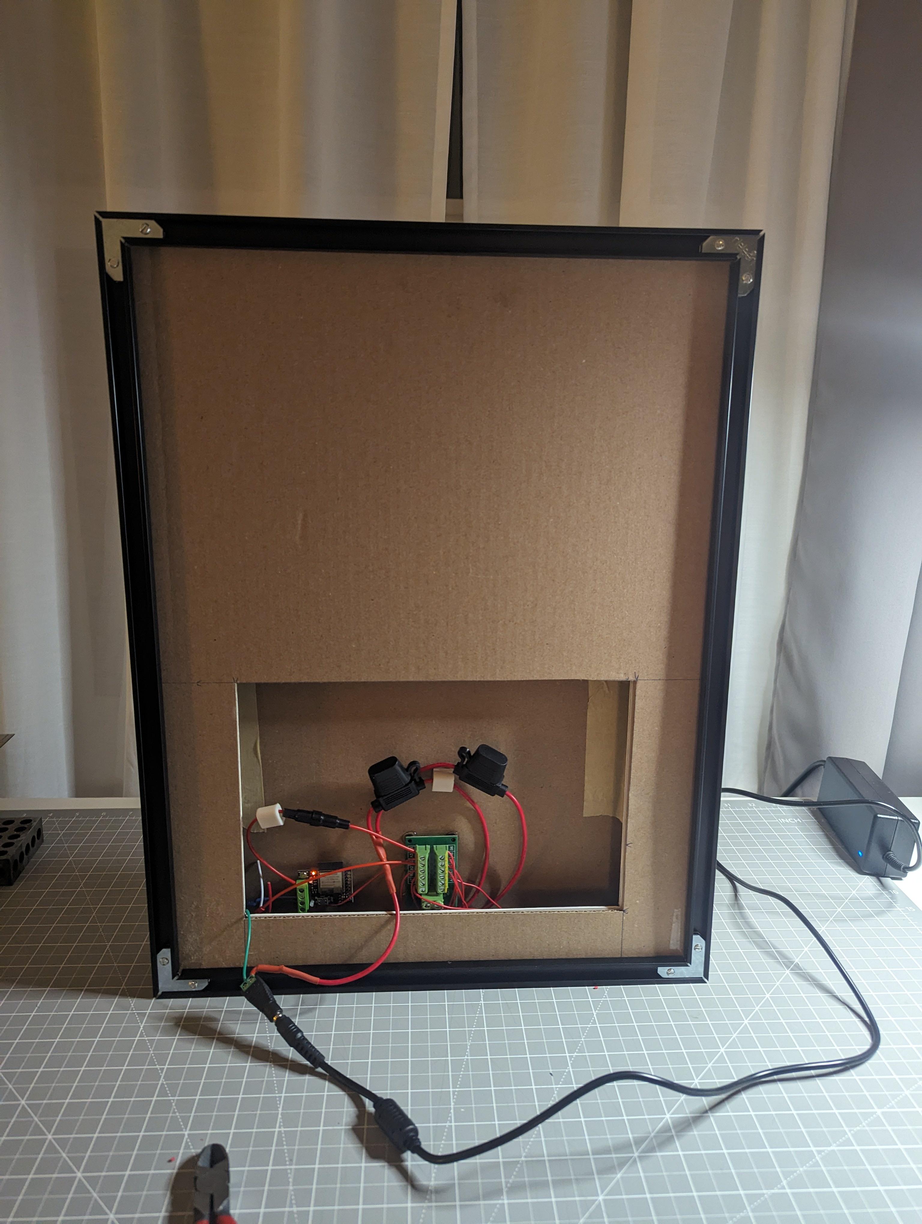 LED music visualizer complete build photos