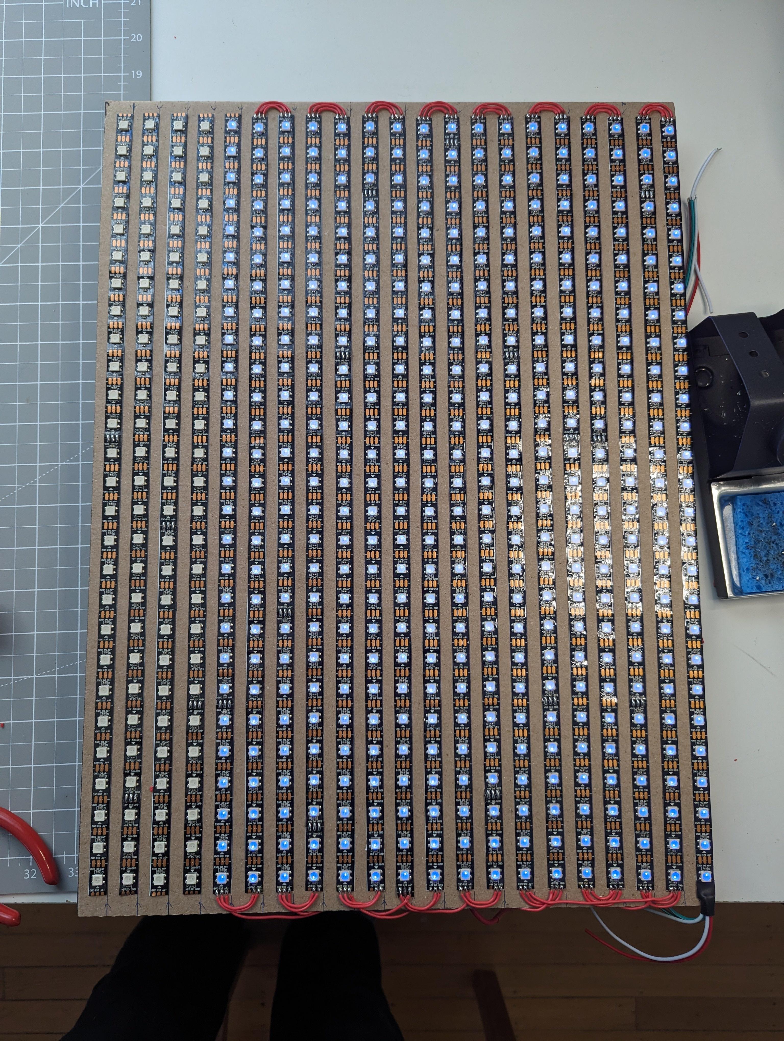 LED music visualizer complete build photos
