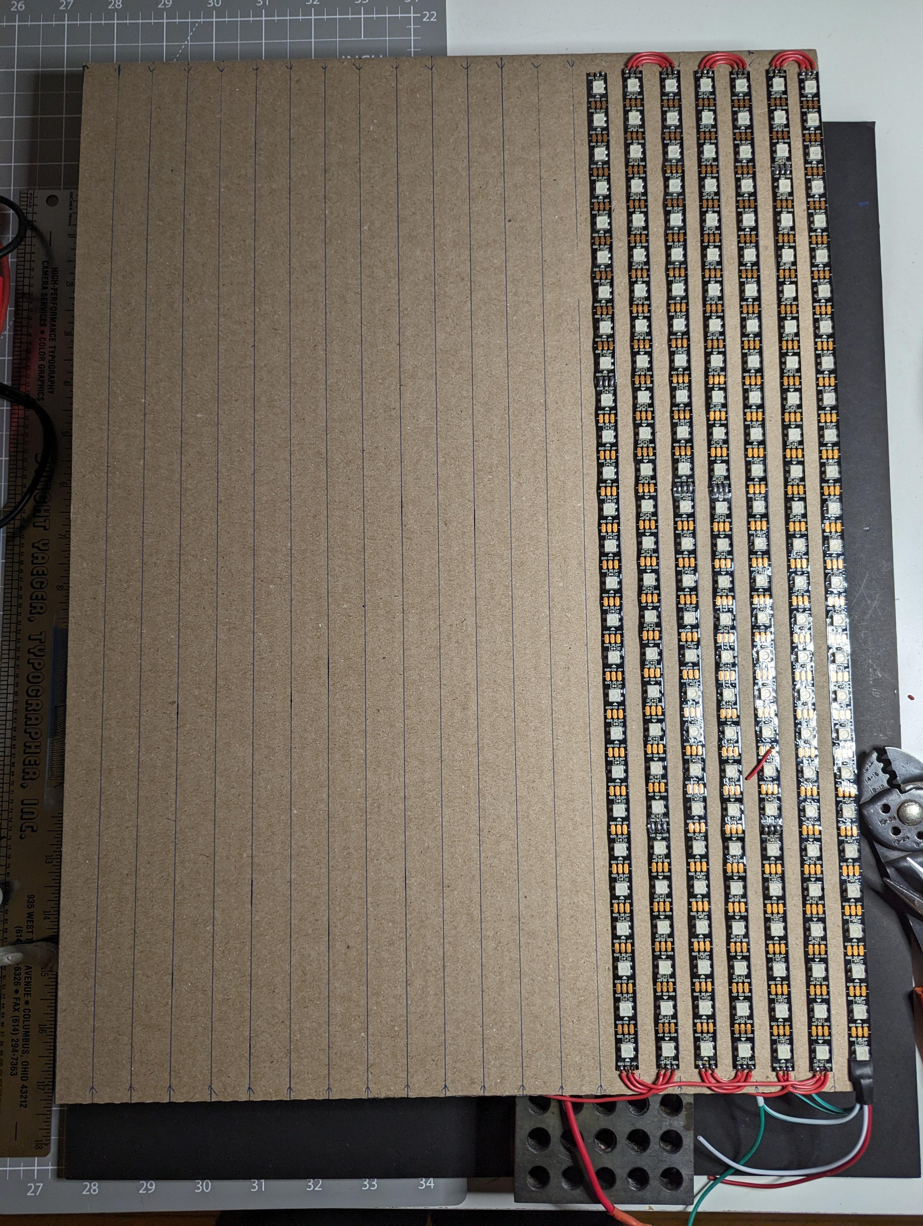LED music visualizer complete build photos