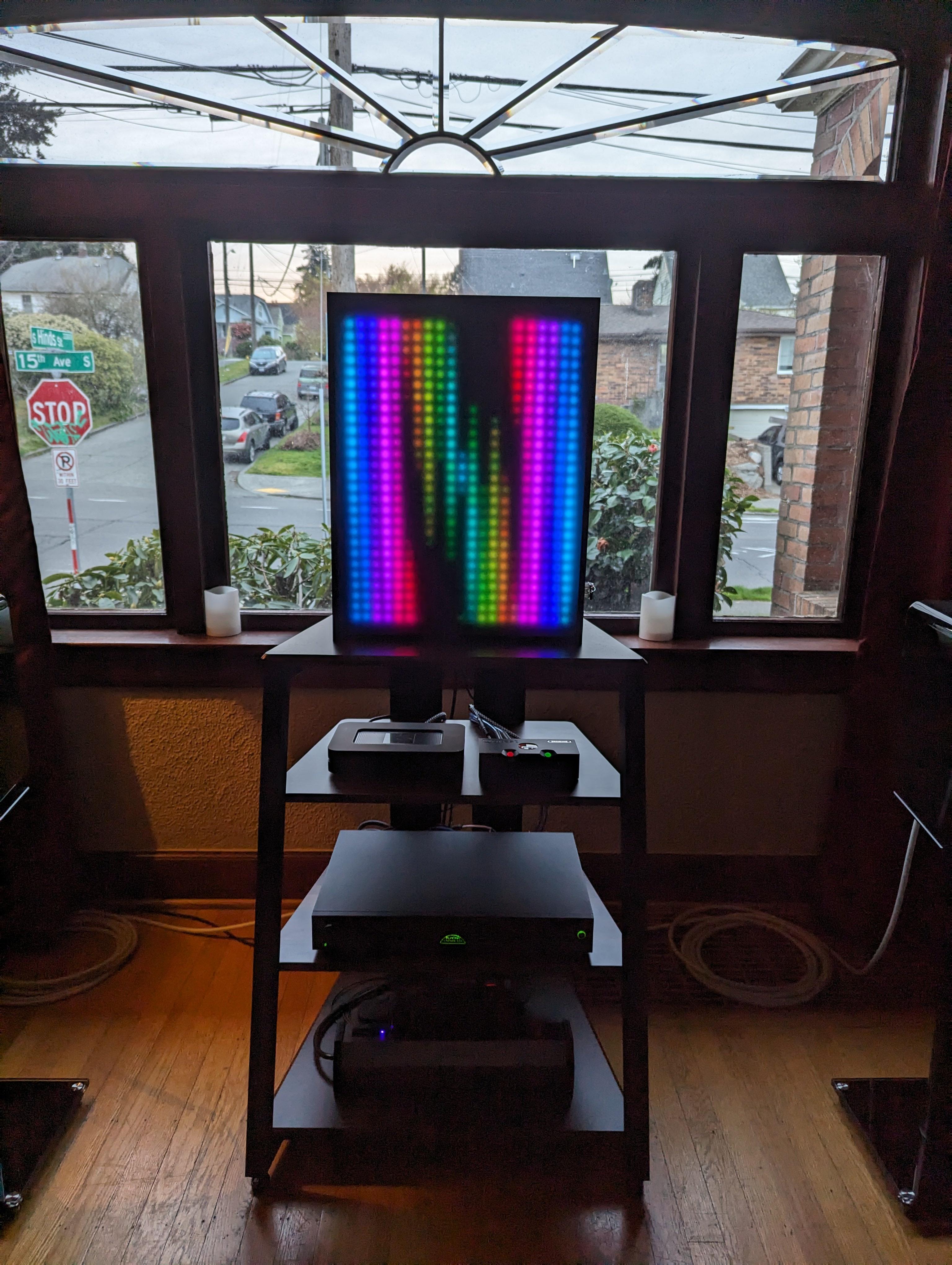 LED music visualizer complete build photos