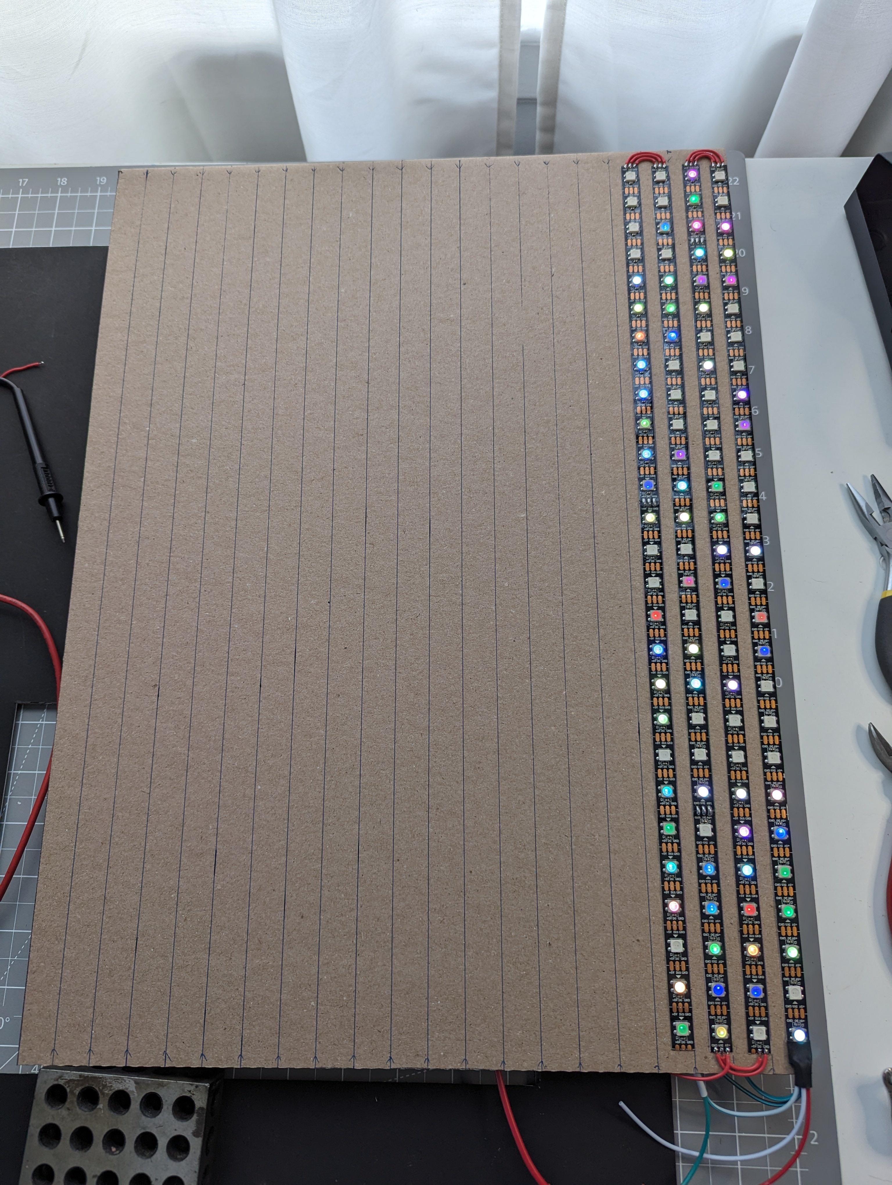 LED music visualizer complete build photos