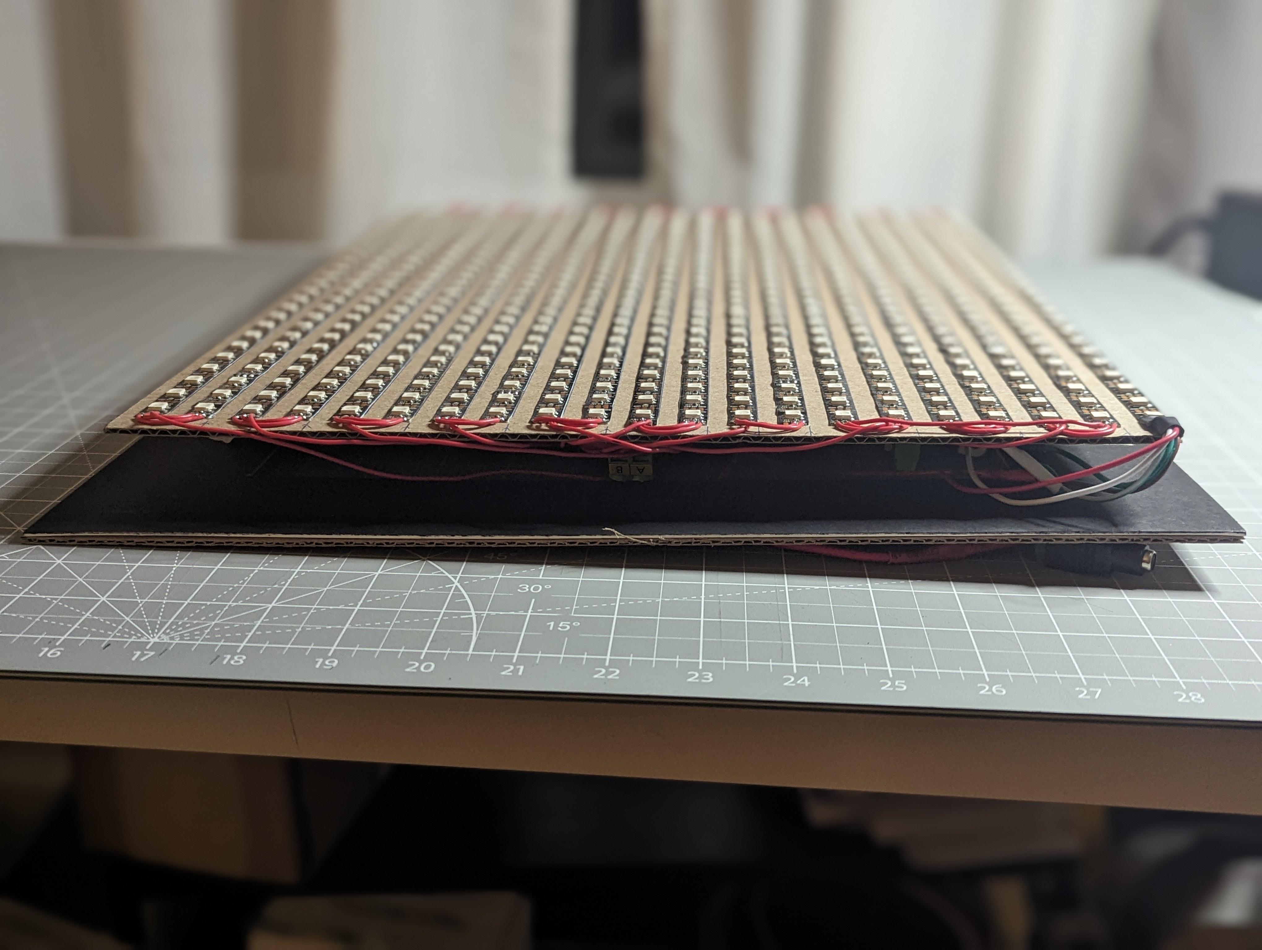 LED music visualizer complete build photos