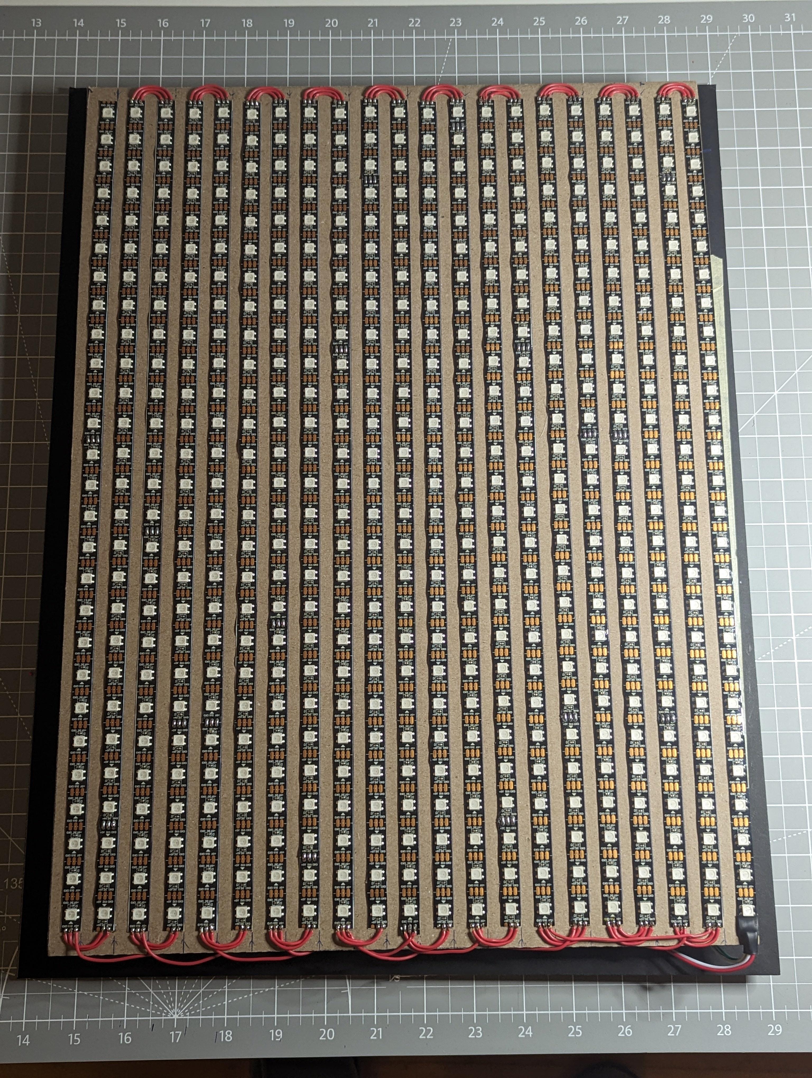 LED music visualizer complete build photos