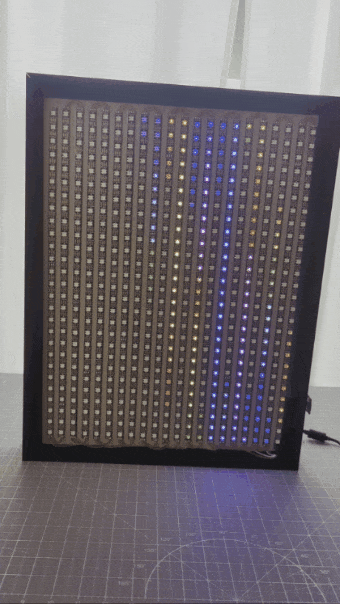 LED music visualizer complete build photos