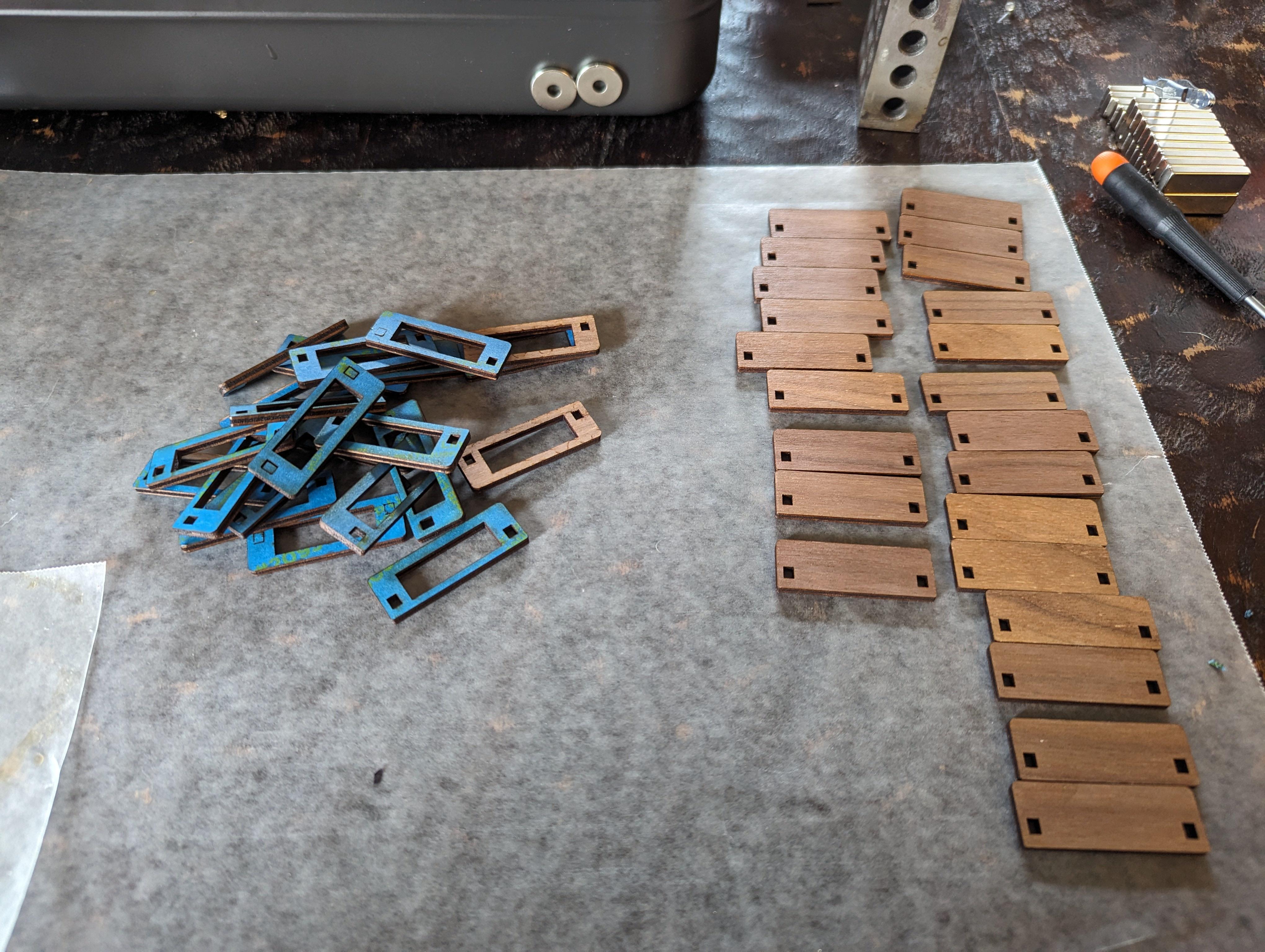 Prepping backboards by removing tape interfacing